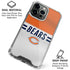 NFL Chicago Bears White Striped iPhone 16 Pro Clear Case