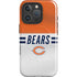 NFL Chicago Bears White Striped iPhone 16 Pro Magsafe Impact Case