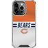 NFL Chicago Bears White Striped iPhone 16 Pro Max Clear Case