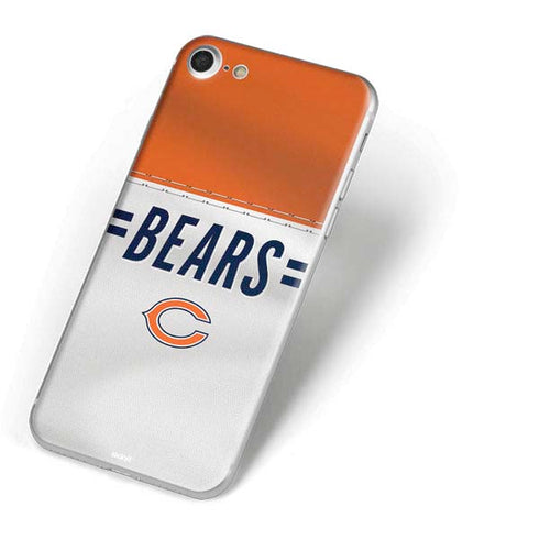 NFL Chicago Bears White Striped iPhone 8 Skin