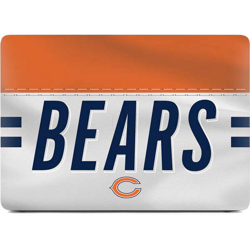 NFL Chicago Bears White Striped Apple MacBook Air Skin