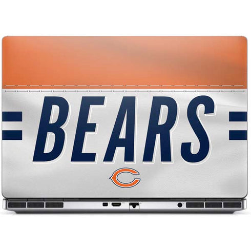 NFL Chicago Bears White Striped Dell Precision Skin
