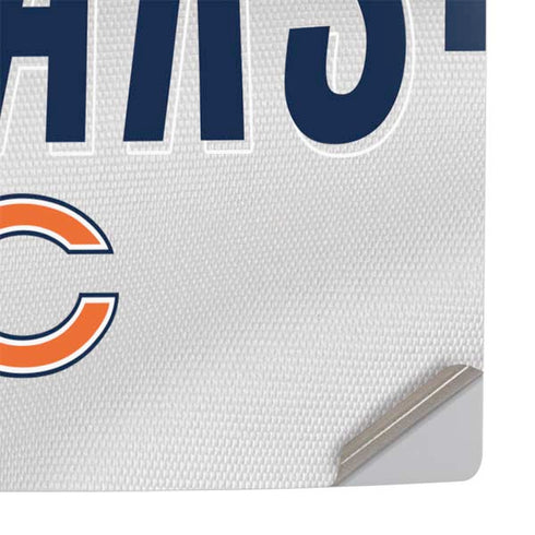 NFL Chicago Bears White Striped PS5 Pro Console Skin