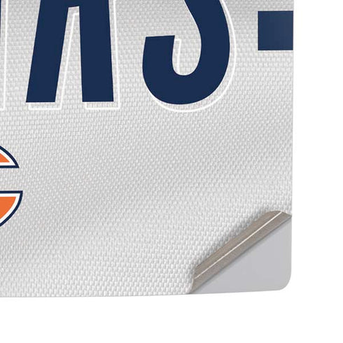 NFL Chicago Bears White Striped PS5 Pro Disk Console Skin