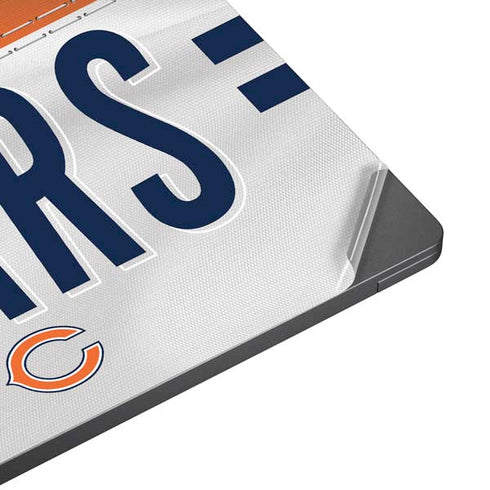 NFL Chicago Bears White Striped Surface Laptop 7 13.8in Skin