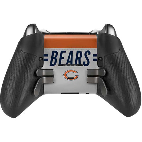 NFL Chicago Bears White Striped Xbox Elite Wireless Controller Series 2 Skin