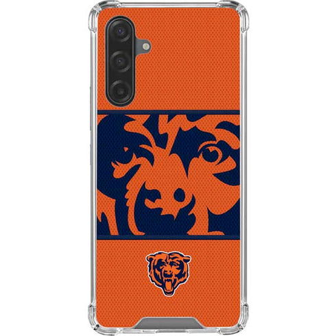 NFL Chicago Bears Zone Block Galaxy A17 Clear Case