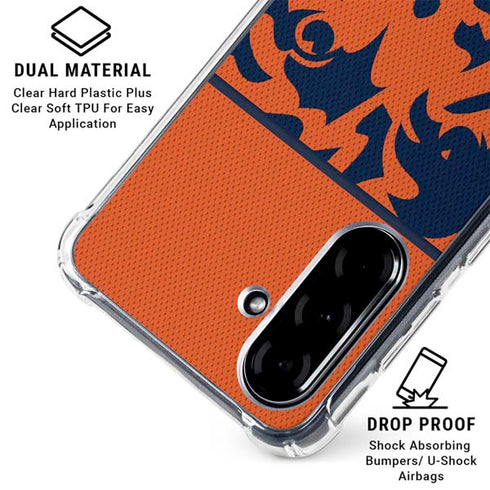 NFL Chicago Bears Zone Block Galaxy A36 5G Clear Case