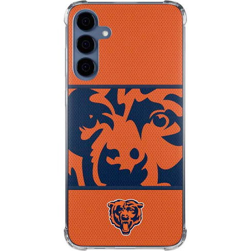 NFL Chicago Bears Zone Block Galaxy A55 5G Clear Case