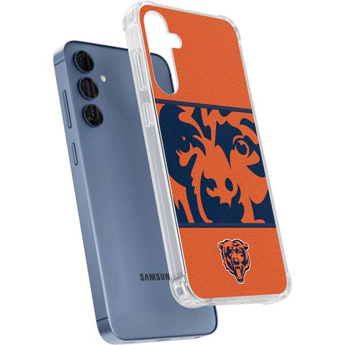 NFL Chicago Bears Zone Block Galaxy A55 5G Clear Case