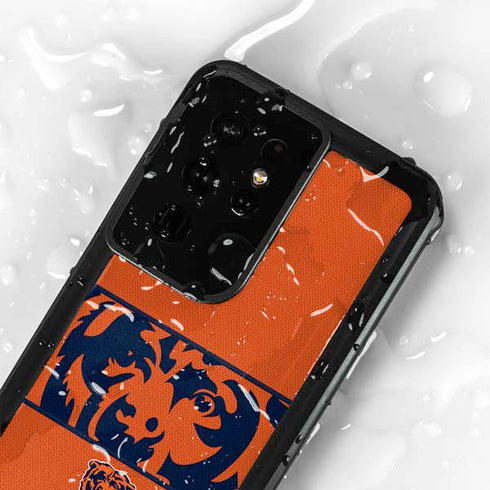 NFL Chicago Bears Zone Block Galaxy S24 Ultra Waterproof Case