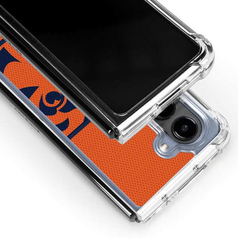 NFL Chicago Bears Zone Block Galaxy Z Fold5 5G Clear Case