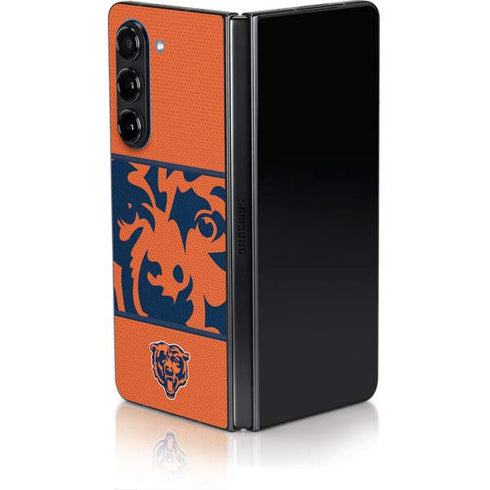 NFL Chicago Bears Zone Block Galaxy Z Fold5 5G Skin