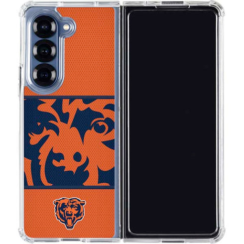 NFL Chicago Bears Zone Block Galaxy Z Fold6 Clear Case