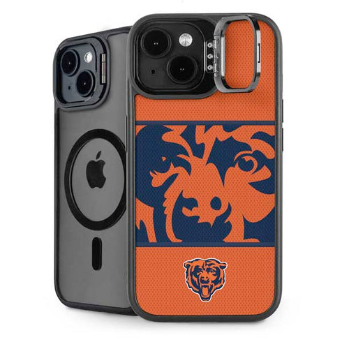 NFL Chicago Bears Zone Block iPhone 15 Kickstand Case