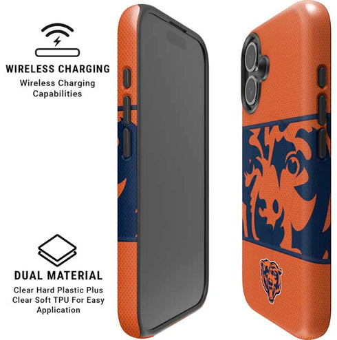 NFL Chicago Bears Zone Block iPhone 16 Magsafe Impact Case