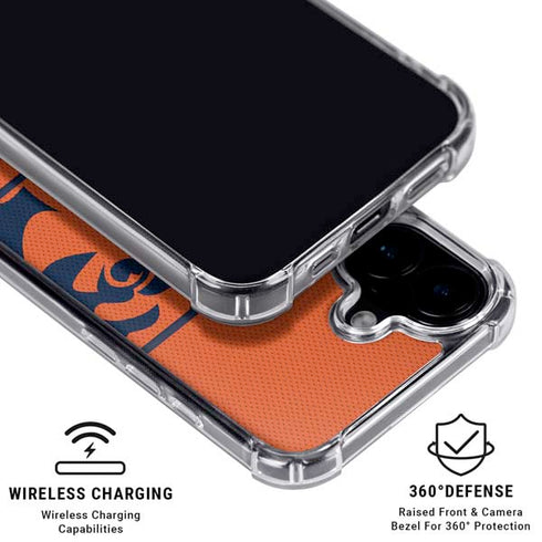 NFL Chicago Bears Zone Block iPhone 16 Plus Clear Case