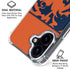 NFL Chicago Bears Zone Block iPhone 16 Plus Clear Case