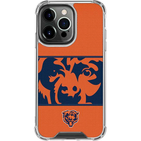 NFL Chicago Bears Zone Block iPhone 16 Pro Clear Case