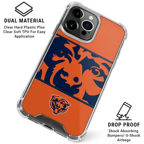NFL Chicago Bears Zone Block iPhone 16 Pro Clear Case
