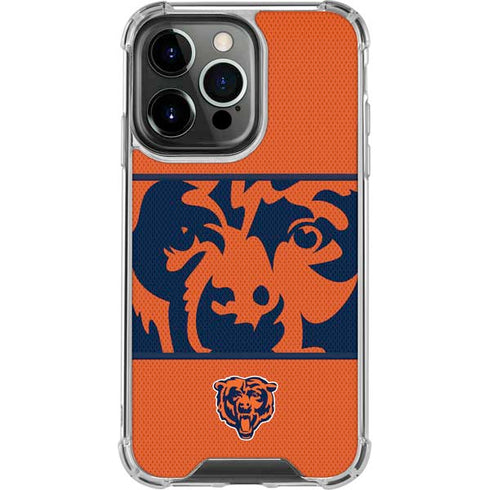 NFL Chicago Bears Zone Block iPhone 16 Pro Max Clear Case