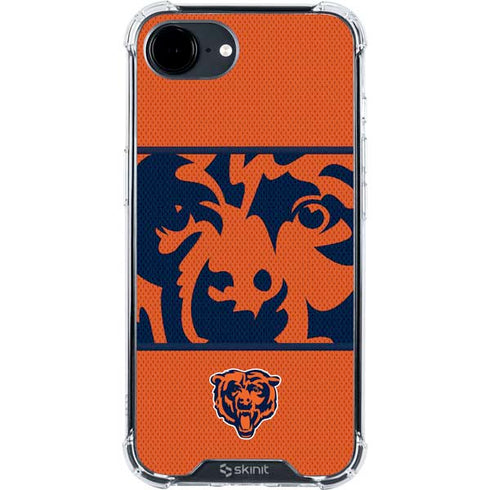 NFL Chicago Bears Zone Block iPhone 16e Clear Case
