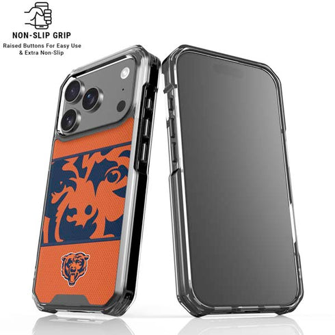 NFL Chicago Bears Zone Block iPhone 18 Pro Clear Case