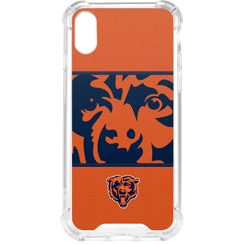 NFL Chicago Bears Zone Block iPhone XS Clear Case