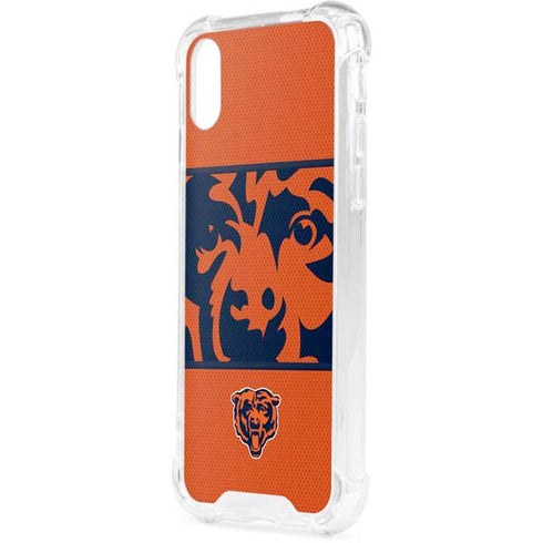NFL Chicago Bears Zone Block iPhone XS Clear Case