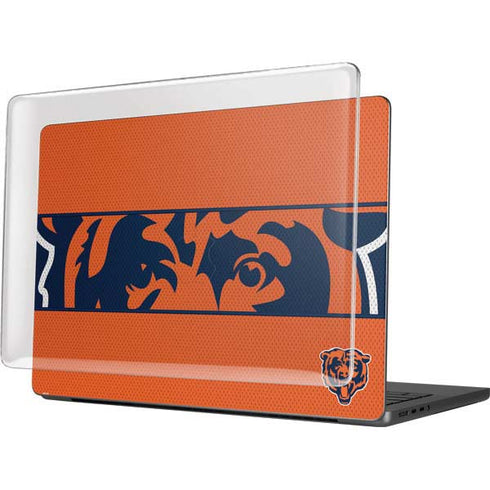 NFL Chicago Bears Zone Block MacBook Pro 14in (2021-24) Case plus Skin