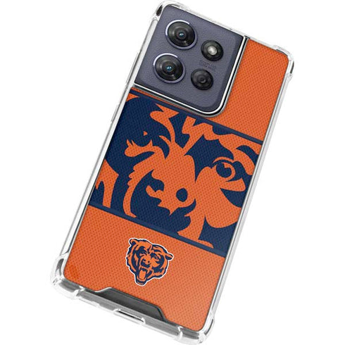 NFL Chicago Bears Zone Block Moto G Power 5G (2025) Clear Case