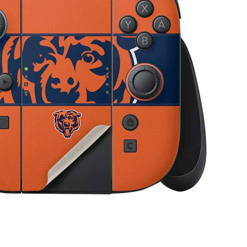 NFL Chicago Bears Zone Block Nintendo Switch 2 (2025) Joy-Con Controller Skin