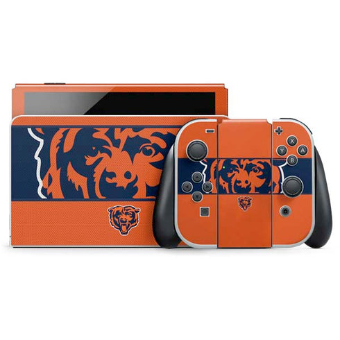 NFL Chicago Bears Zone Block Nintendo Skins