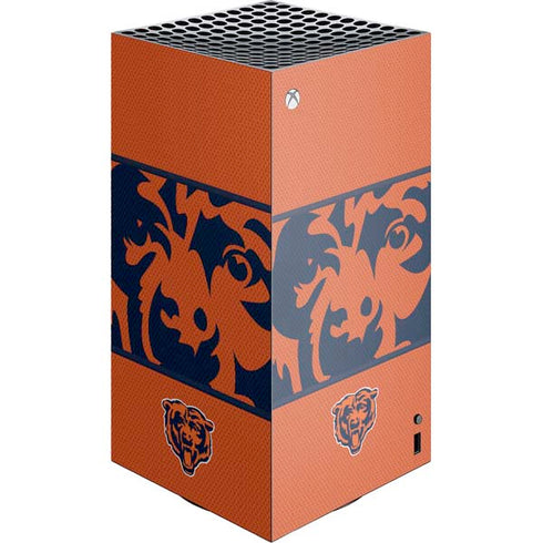 NFL Chicago Bears Zone Block XBox Series X Digital Edition Console Skin