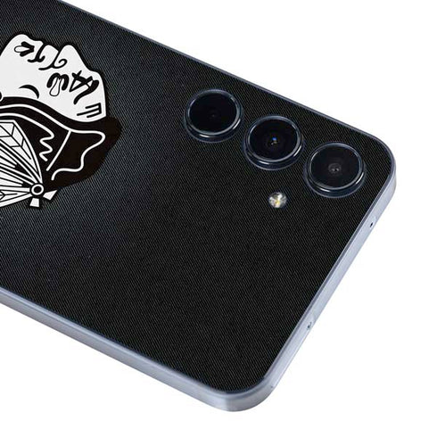 NHL Chicago Blackhawks Black Background Galaxy A36 5G Skin