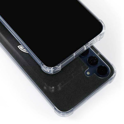NHL Chicago Blackhawks Black Background Galaxy A55 5G Clear Case