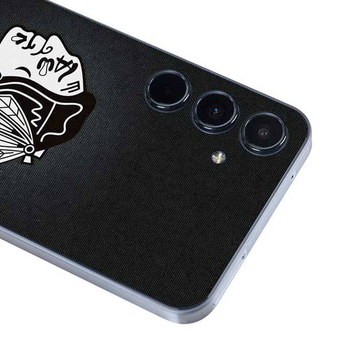NHL Chicago Blackhawks Black Background Galaxy A55 5G Skin