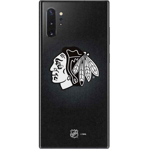 NHL Chicago Blackhawks Black Background Galaxy Note 10 Plus Skin