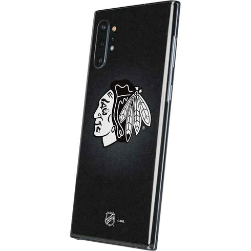 NHL Chicago Blackhawks Black Background Galaxy Note 10 Plus Skin