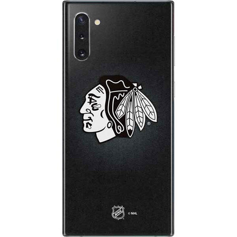NHL Chicago Blackhawks Black Background Galaxy Note 10 Skin