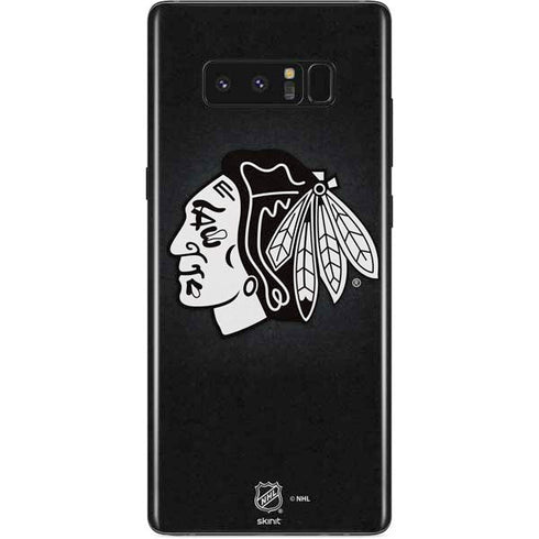 NHL Chicago Blackhawks Black Background Galaxy Note 8 Skin