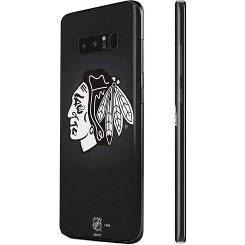 NHL Chicago Blackhawks Black Background Galaxy Note 8 Skin