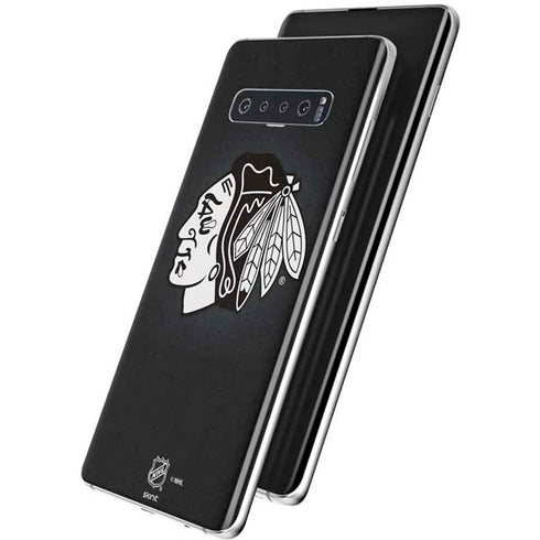 NHL Chicago Blackhawks Black Background Galaxy S10 Skin