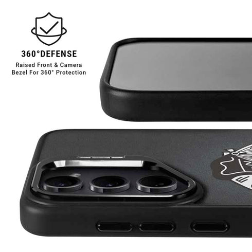 NHL Chicago Blackhawks Black Background Galaxy S24 FE Kickstand Case
