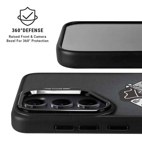 NHL Chicago Blackhawks Black Background Galaxy S25 Plus Kickstand Case