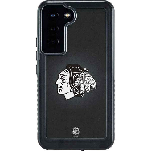 NHL Chicago Blackhawks Black Background Galaxy S24 Plus Waterproof Case