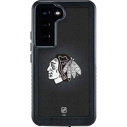 NHL Chicago Blackhawks Black Background Galaxy S24 Waterproof Case