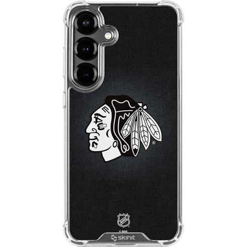 NHL Chicago Blackhawks Black Background Galaxy S26 Clear Case