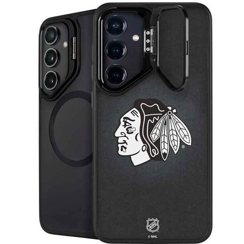 NHL Chicago Blackhawks Black Background Galaxy S26 Kickstand Case