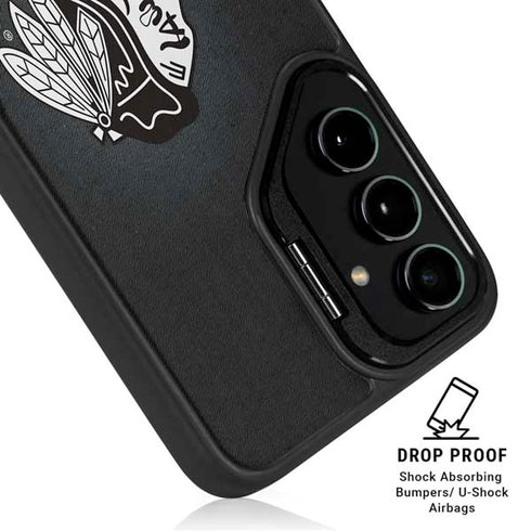 NHL Chicago Blackhawks Black Background Galaxy S26 Kickstand Case